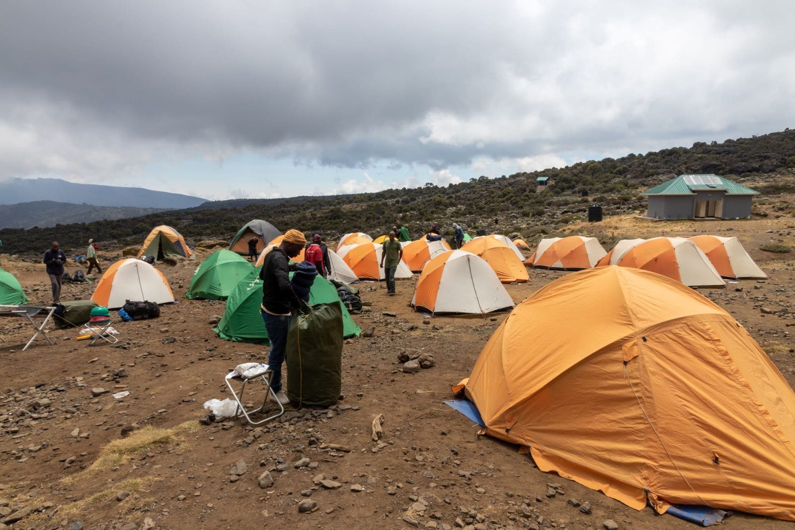 Explore Mountain Kilimanjaro crew and camp setup